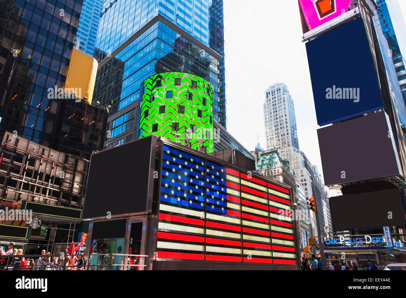 Stati Uniti d'America, nello Stato di New York, New York Times Square al crepuscolo Foto Stock