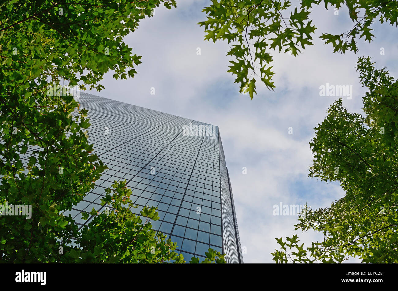 Stati Uniti d'America, Massachusetts, facciata del grattacielo di vetro Foto Stock