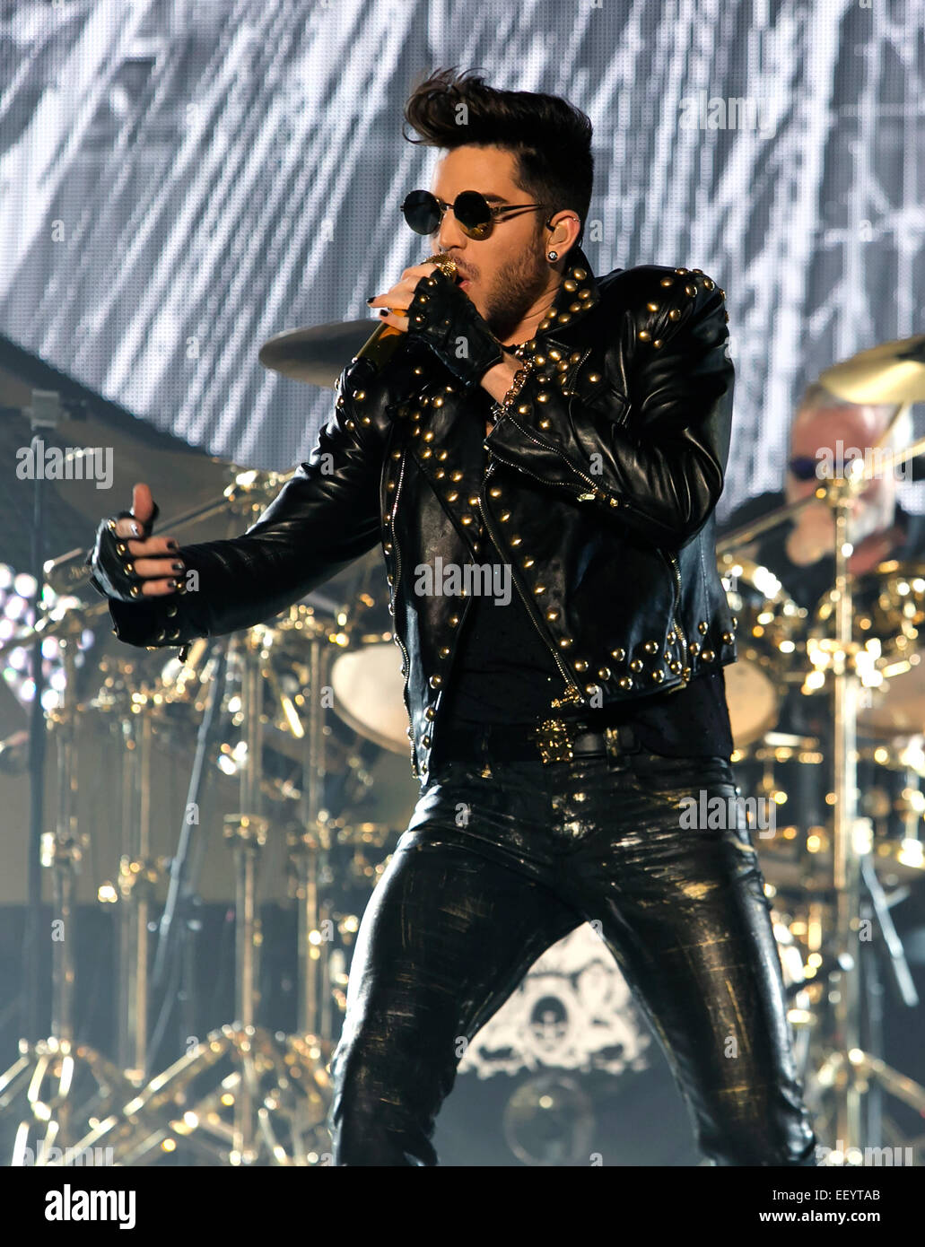 Birmingham, Regno Unito. 23 gennaio, 2015. Adam Lambert + Regina al Barclaycard Arena Birmingham 23 gennaio 2015 Credit: AGP/Alamy Live News Foto Stock