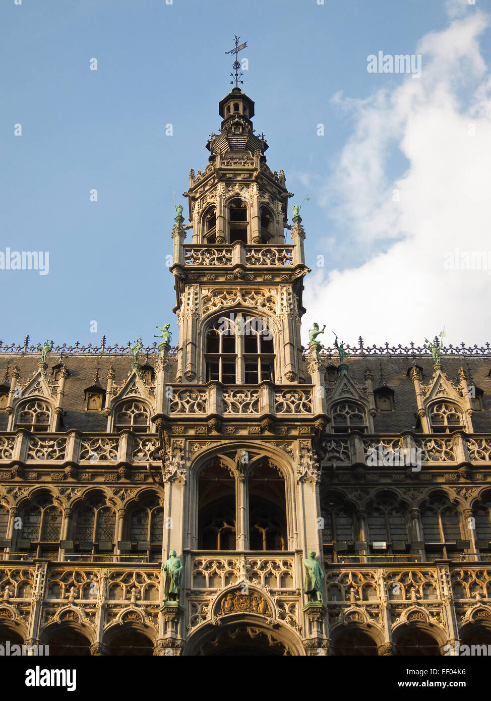 Dettaglio di un edificio storico di Bruxelles. Foto Stock