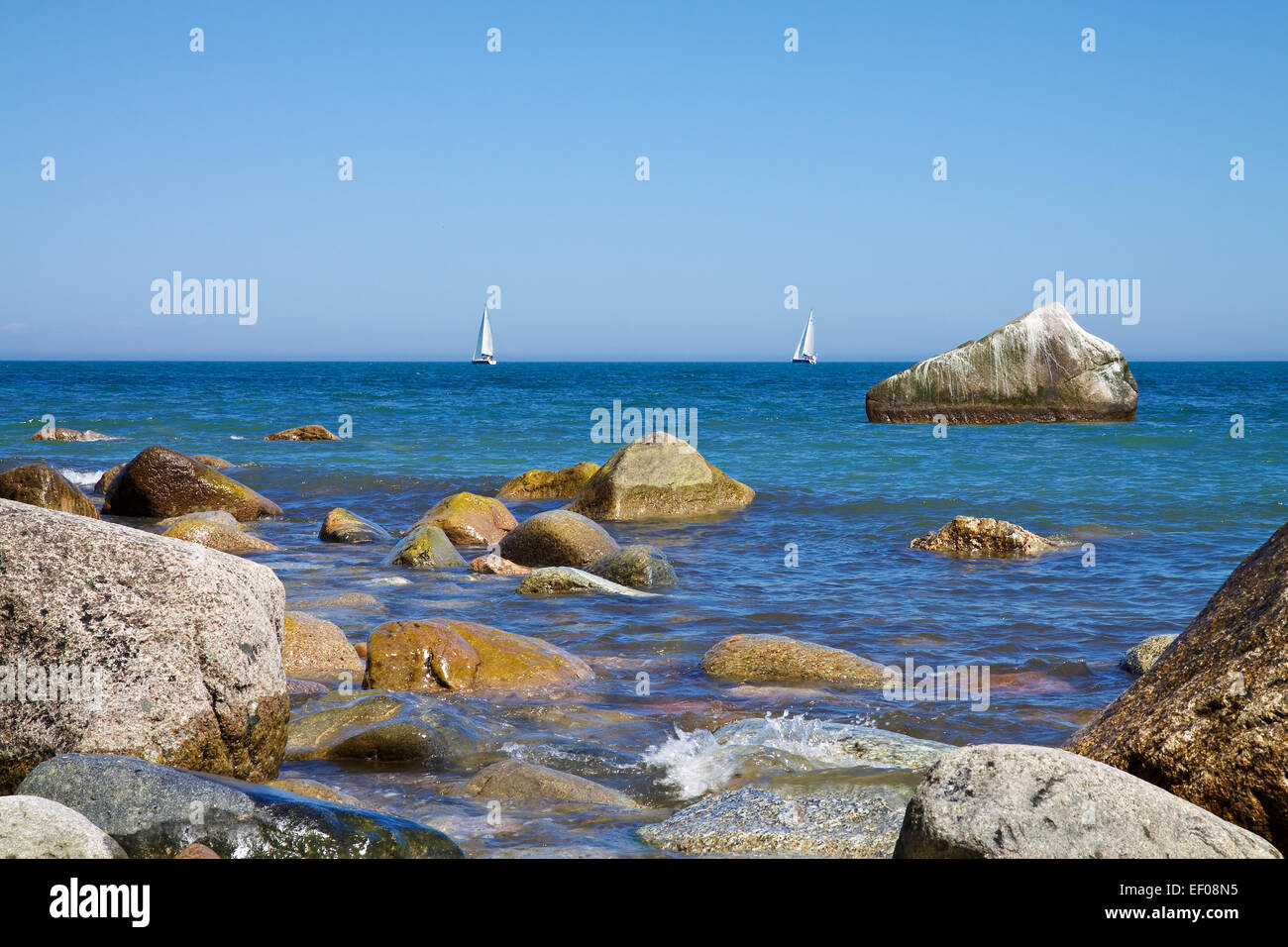 Sulla costa baltica di Rügen Foto Stock