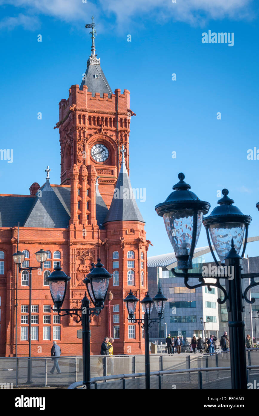 Pier House per la Baia di Cardiff Cardiff Galles Wales Foto Stock