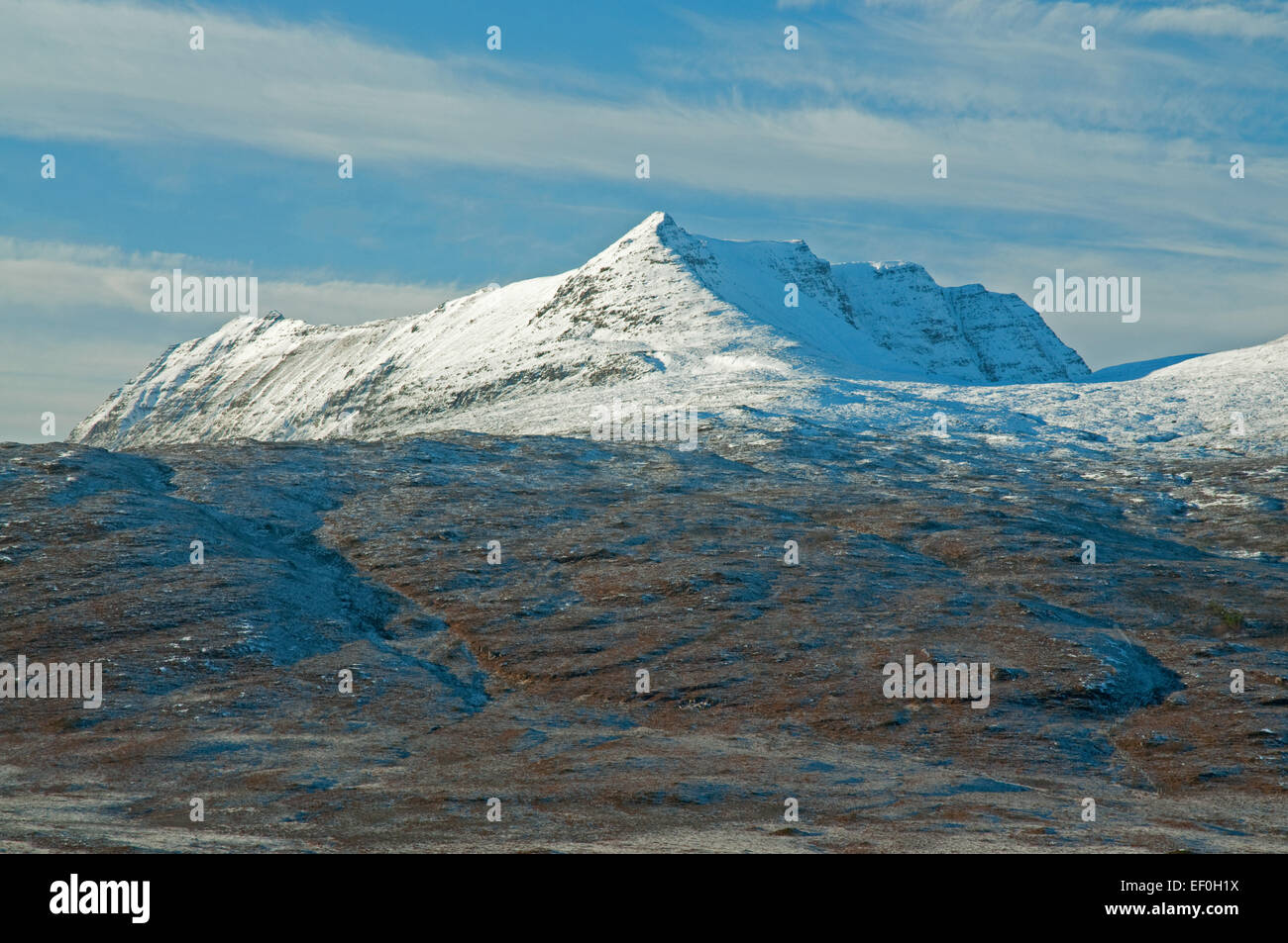 Nevato Ben più Coigach Foto Stock