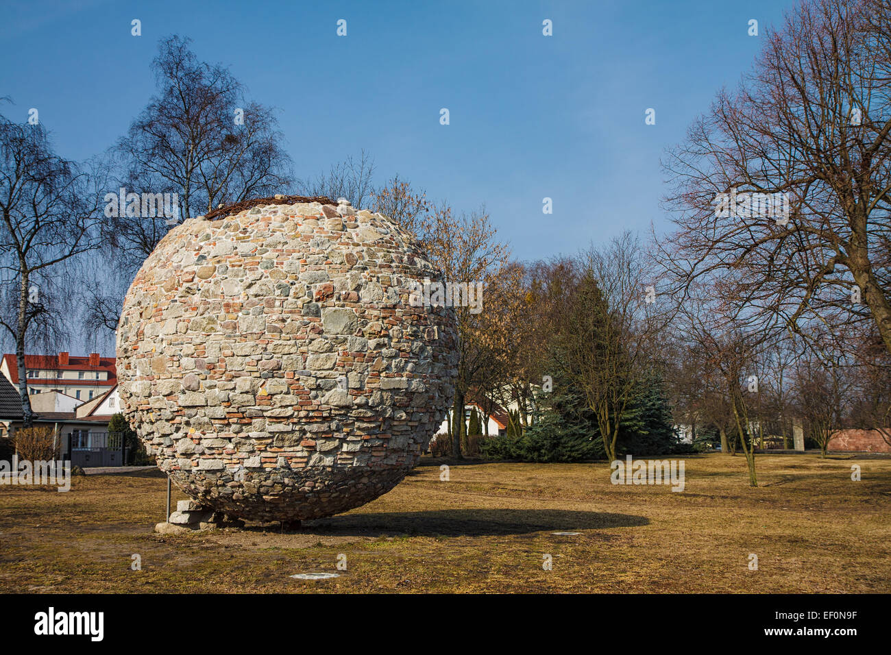 Un monumento di Pasewalk (Germania). Foto Stock