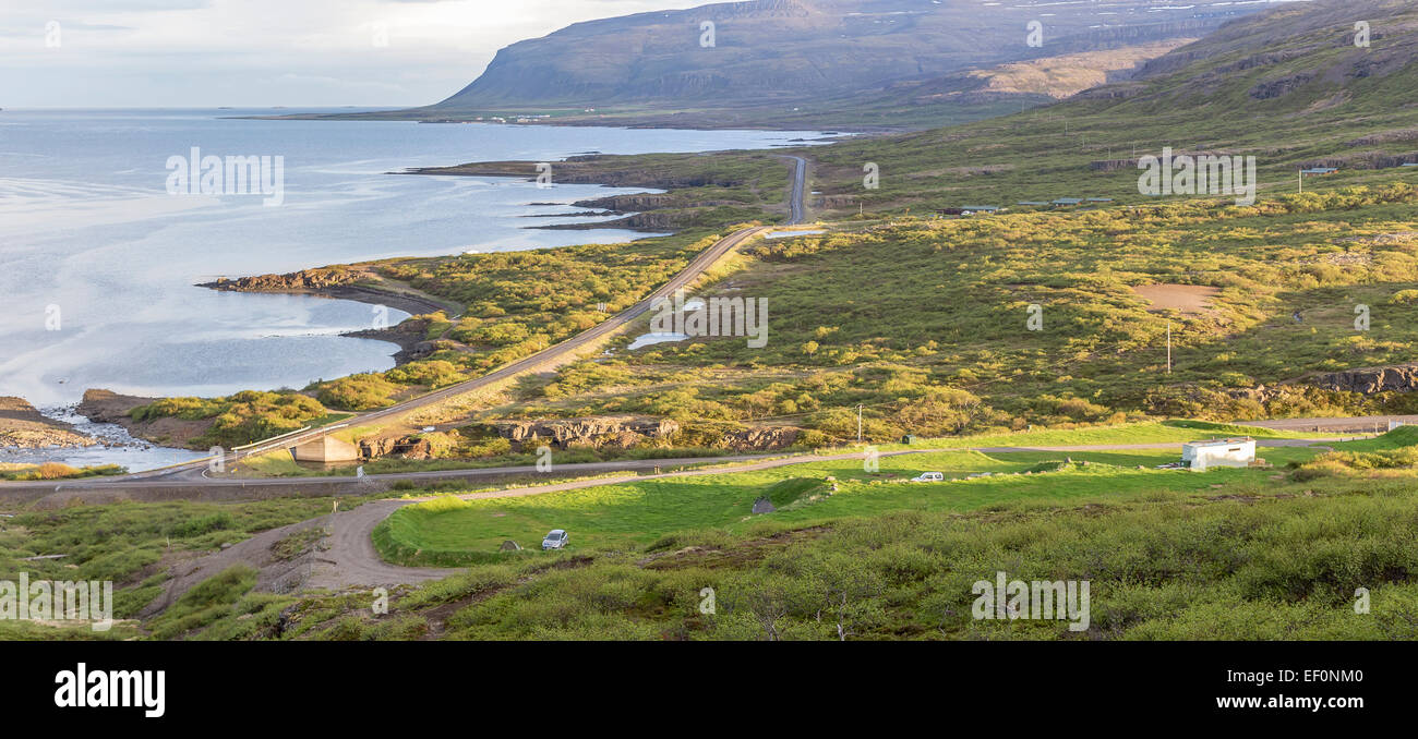Islanda Westfjords penisola Látrabjarg scogliere Foto Stock