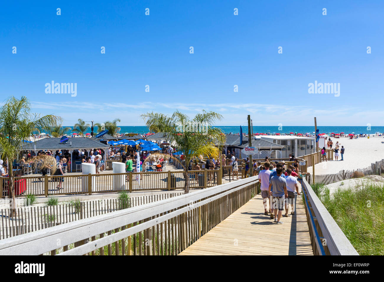 Bar Bar sulla spiaggia al Trump Plaza di Atlantic City, New Jersey, STATI UNITI D'AMERICA Foto Stock