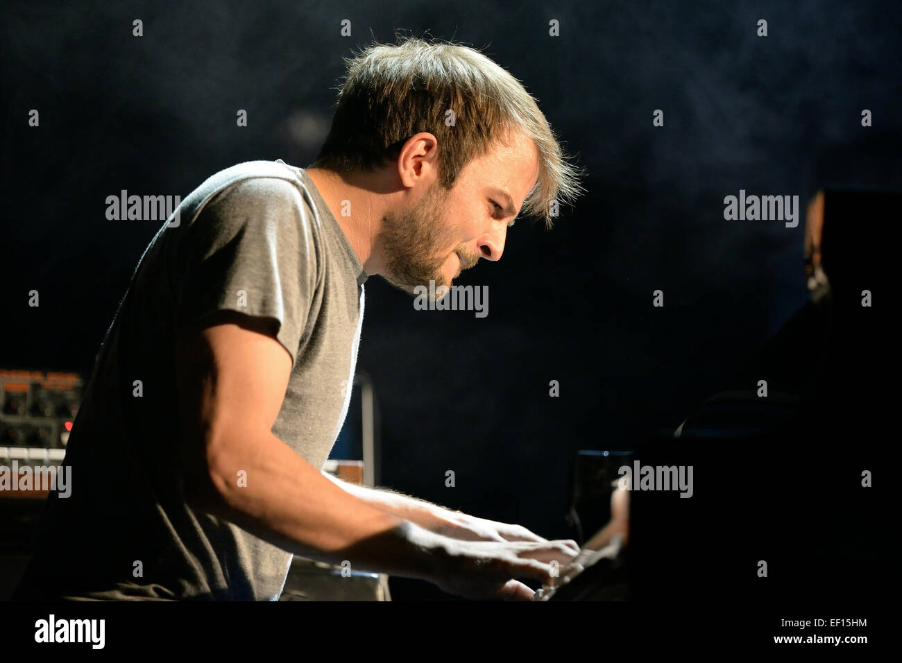 Barcellona - Jun 12: Nils Frahm (MUSICISTA TEDESCO, compositore e pianista) performance al Sonar Festival. Foto Stock