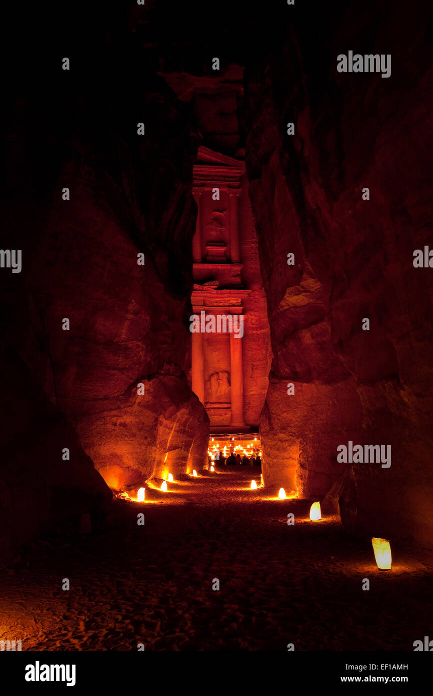 Petra in Giordania Foto Stock