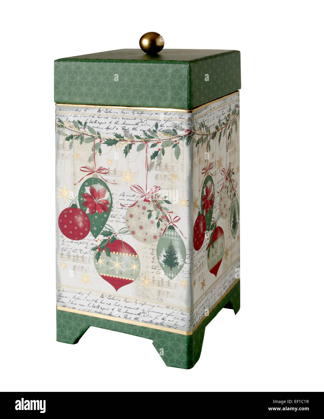 Tall green box regalo Foto Stock