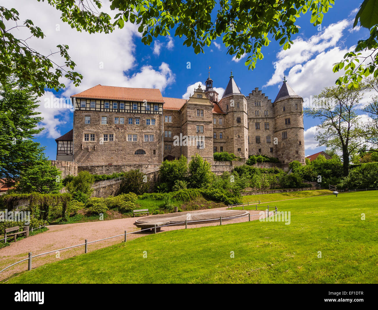 Il Castello Bertholdsburg a Meiningen in Germania Foto Stock