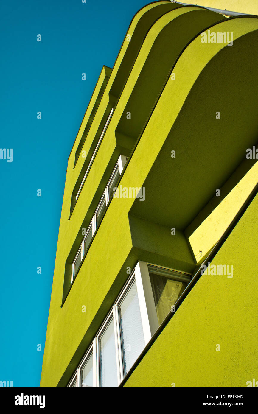 Abstract moderno edificio residenziale Foto Stock
