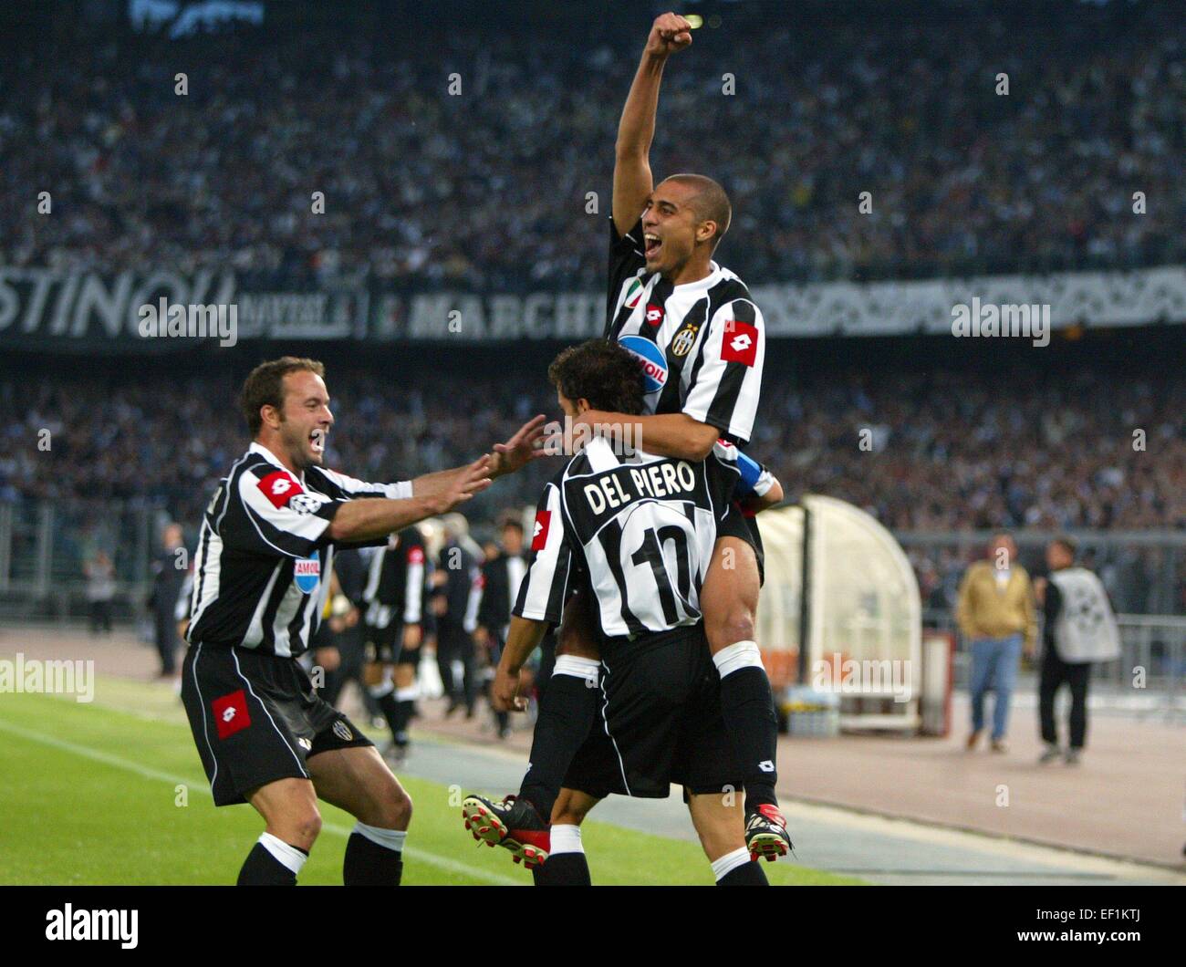 La Joie David TREZEGUET - Juventus/Real Madrid - 14.05.2003 - 1/2 Finale Champions League 2002/2003 - Photo : Christian Liewig/Icona Sport Foto Stock