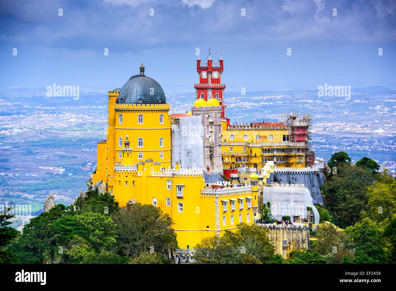 Sintra, Portogallo al Pena palazzo nazionale Foto Stock