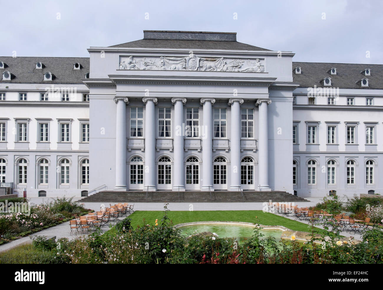 Xviii secolo Kurfürstliches Schloss o elettorale al palazzo e ai giardini di Coblenza, Renania-Palatinato, Germania, Europa Foto Stock