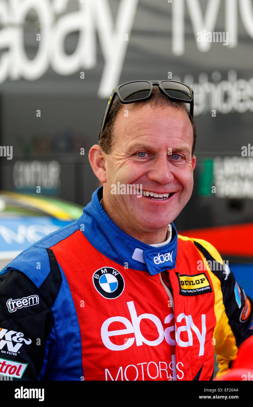 British Touring Car Championship auto racing driver Rob Collard. Foto Stock