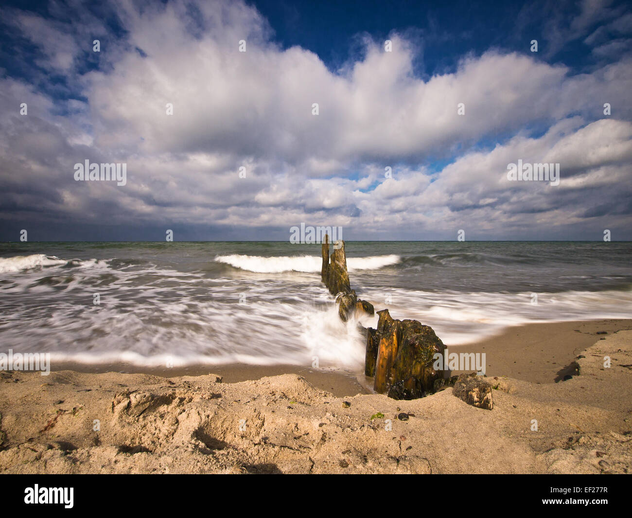Sulla riva del Mar Baltico in Germania Foto Stock