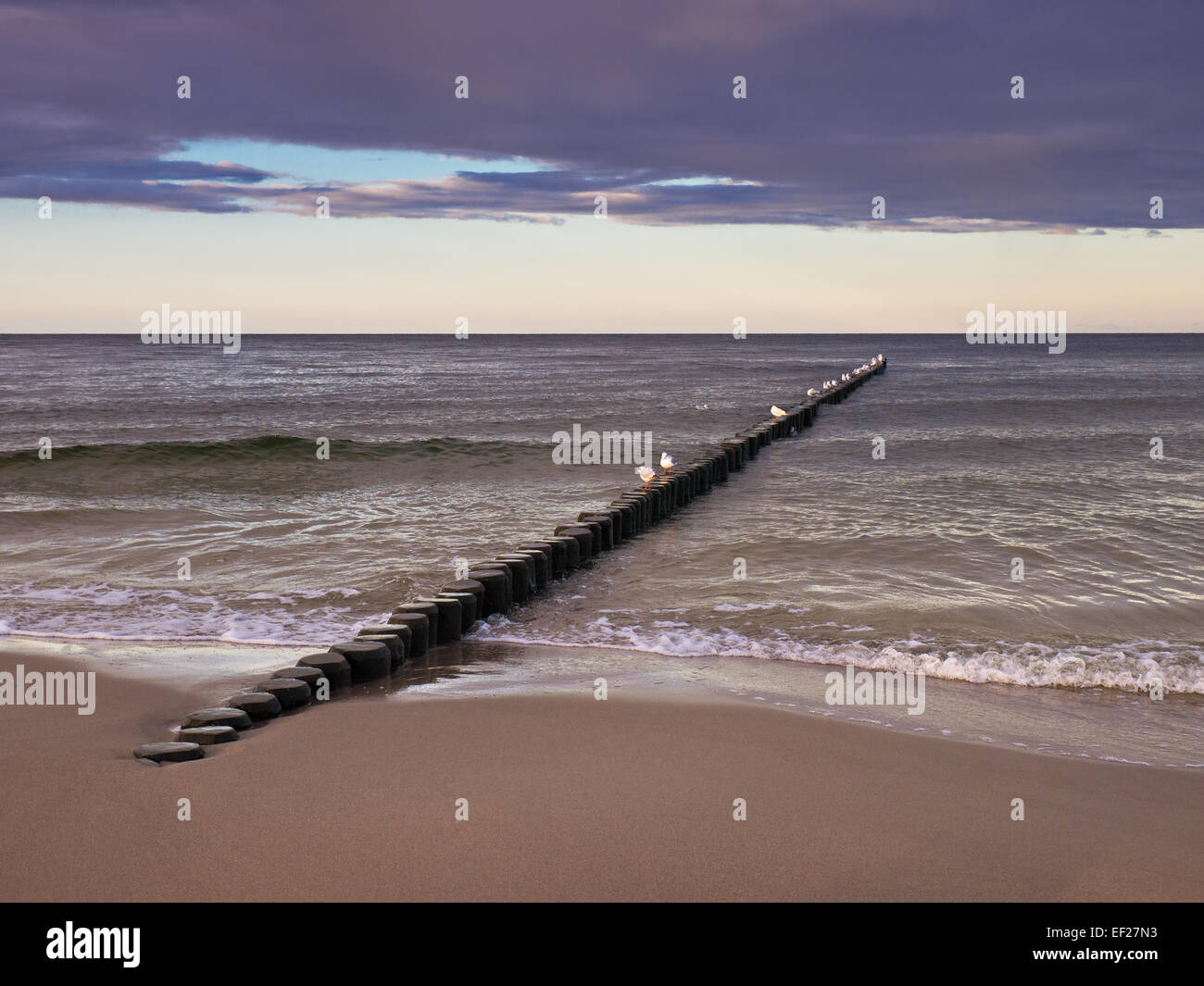 Sulla riva del Mar Baltico in Germania Foto Stock