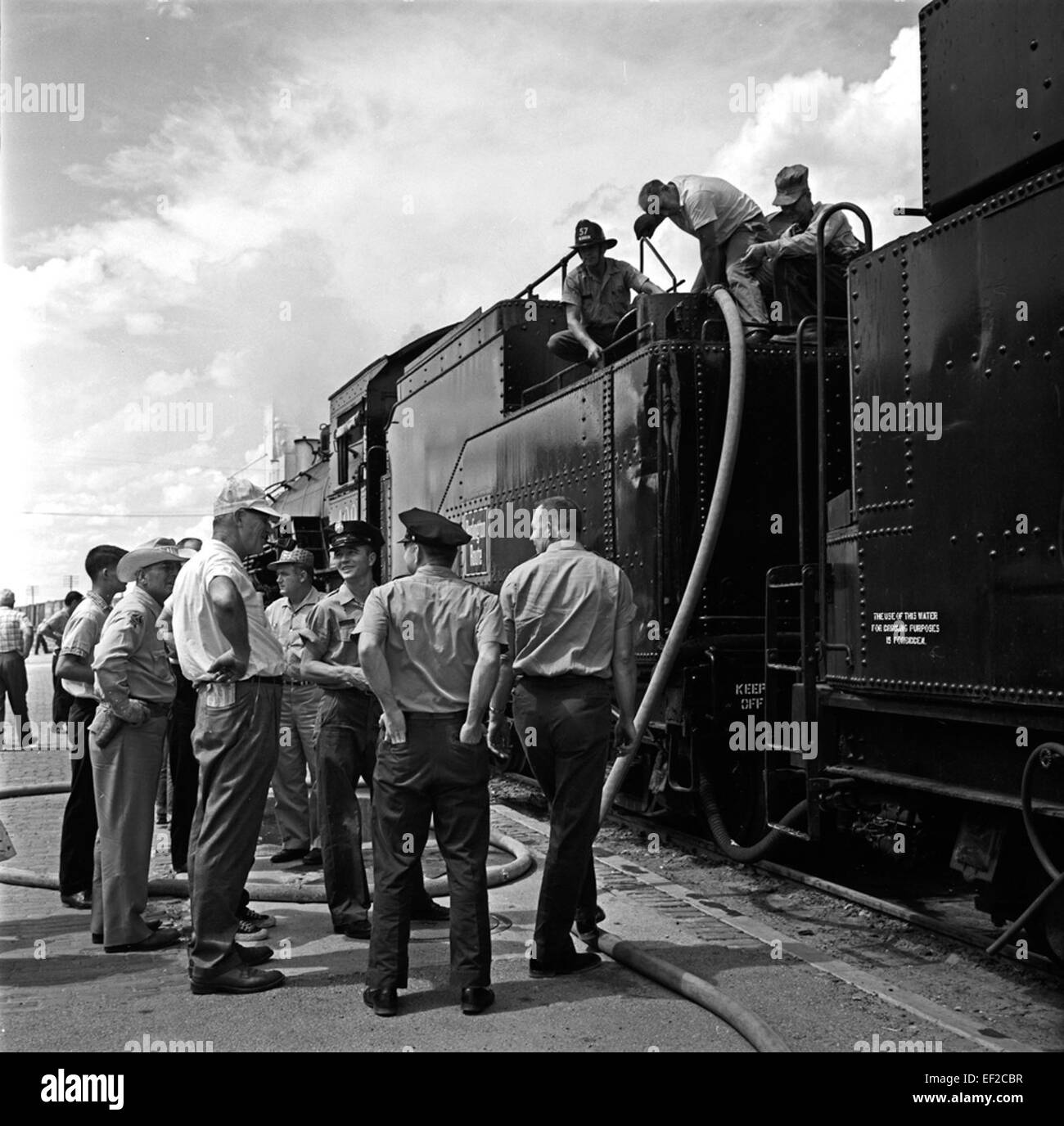 Una fotografia della locomotiva n. 409 di Fort Worth & Denver City, che mostra il suo design insieme ai dettagli operativi e di gara del sistema ferroviario. Foto Stock
