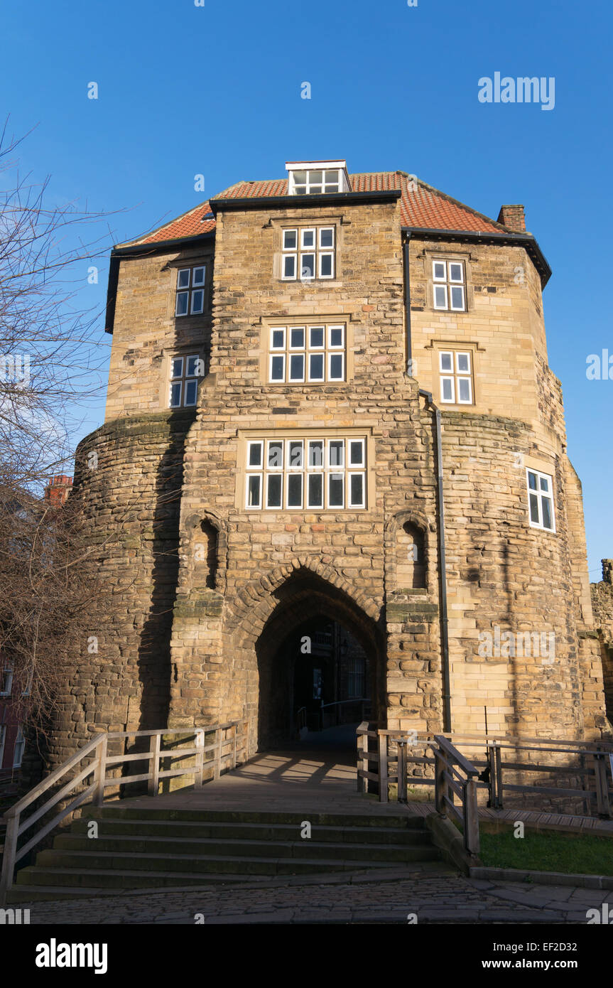 La medievale Porta Nera a Newcastle upon Tyne North East England Regno Unito Foto Stock