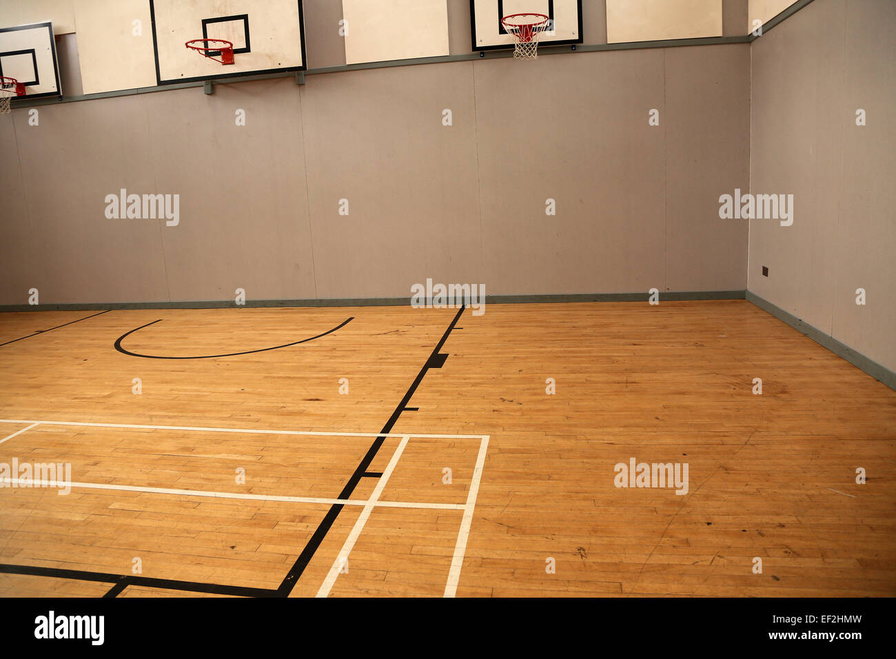 Scuola modernizzato palestra, 25 Gennaio 2015 Foto Stock