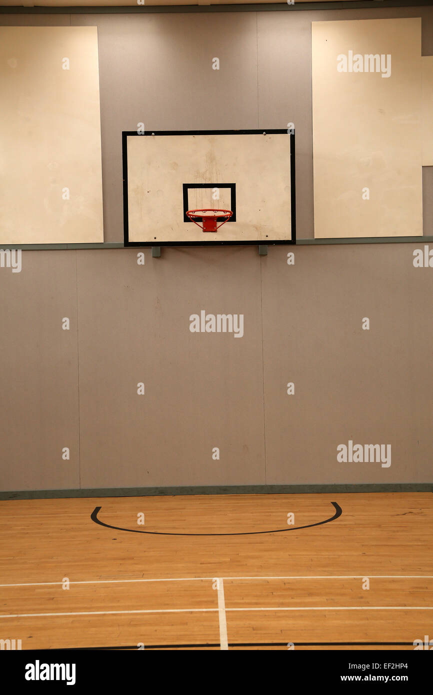 Scuola modernizzato palestra, 25 Gennaio 2015 Foto Stock