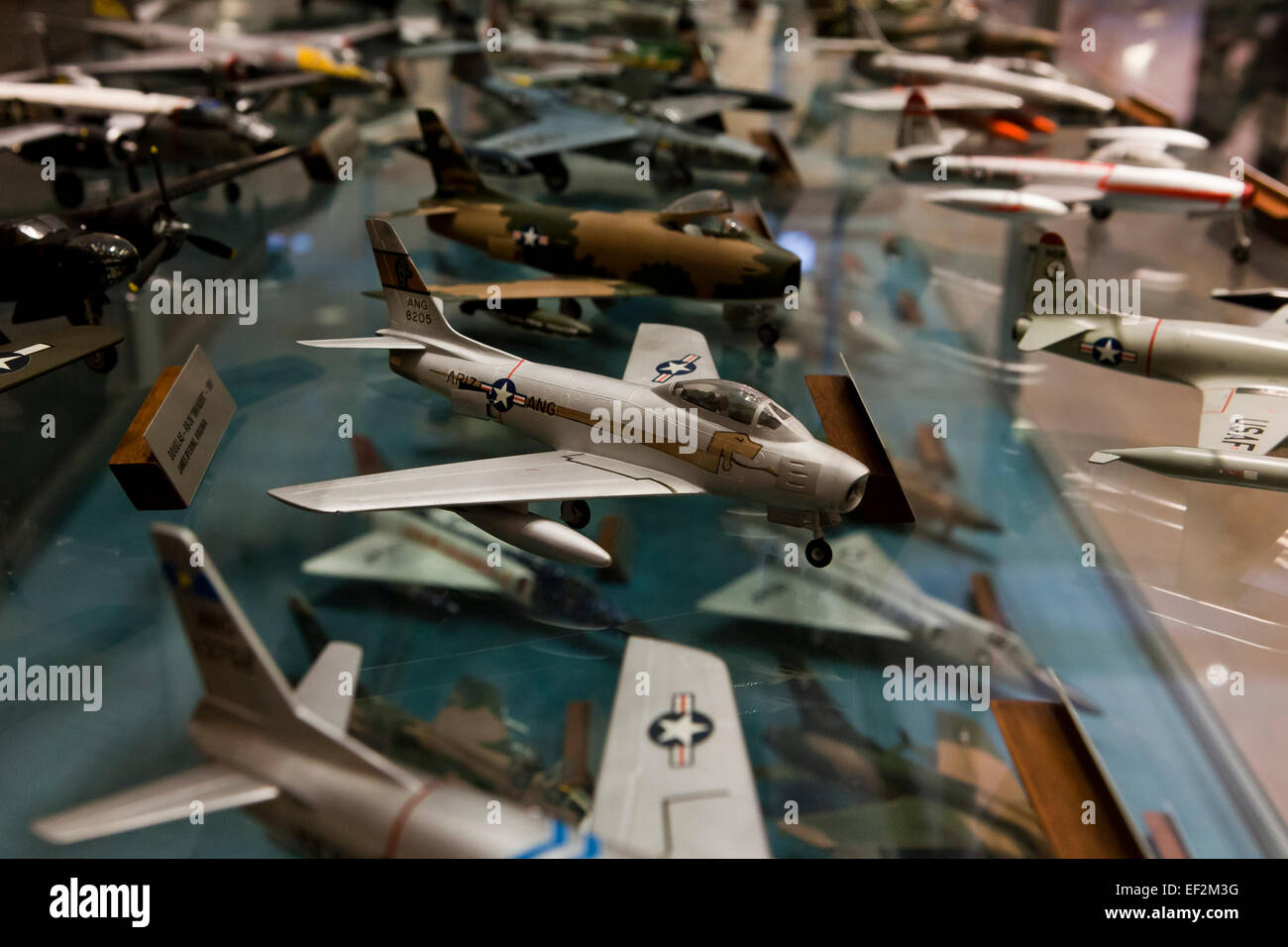 Fighter Aircraft display a US Coast Guard Museum - USA Foto Stock