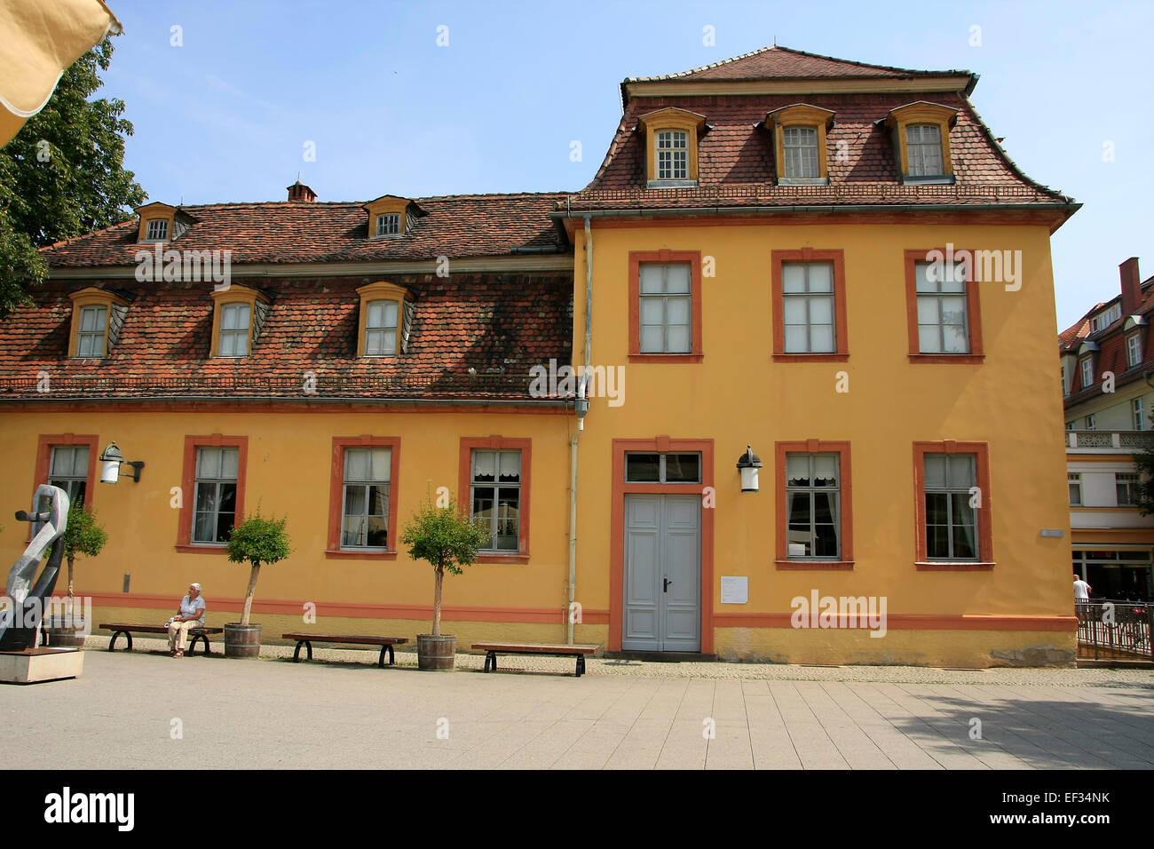 Il palazzo Wittums a Weimar è stato costruito dal 1767 al 1769 da Jakob Friedrich von Fritsch sui terreni di un ex convento francescano come il palazzo di città. Foto: Klaus Nowottnick Data: 26 Luglio 2014 Foto Stock