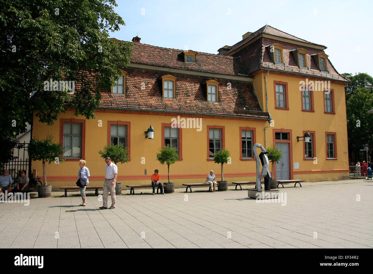 Il palazzo Wittums a Weimar è stato costruito dal 1767 al 1769 da Jakob Friedrich von Fritsch sui terreni di un ex convento francescano come il palazzo di città. Foto: Klaus Nowottnick Data: 26 Luglio 2014 Foto Stock
