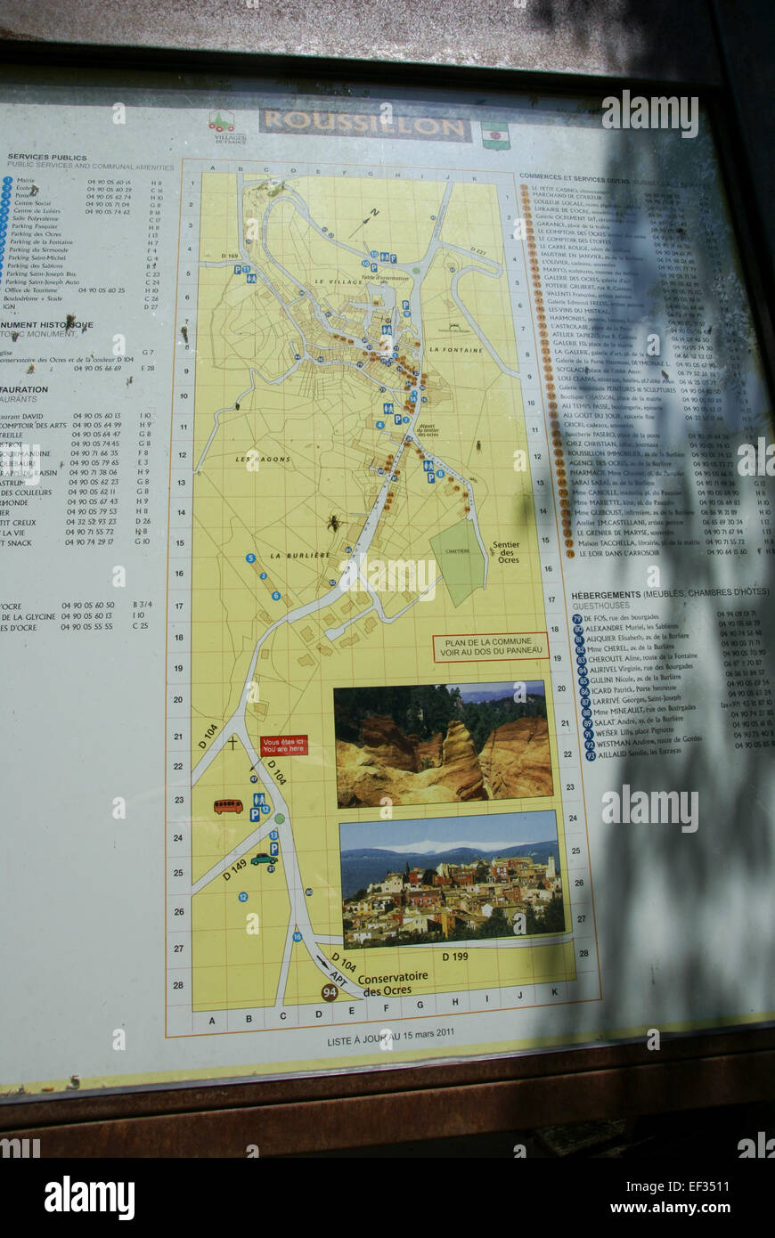 Mappa di Parc naturel régional du Luberon, nel dipartimento di Vaucluse nella regione Provenza-Alpi-Costa azzurra nel sud-est fra Foto Stock