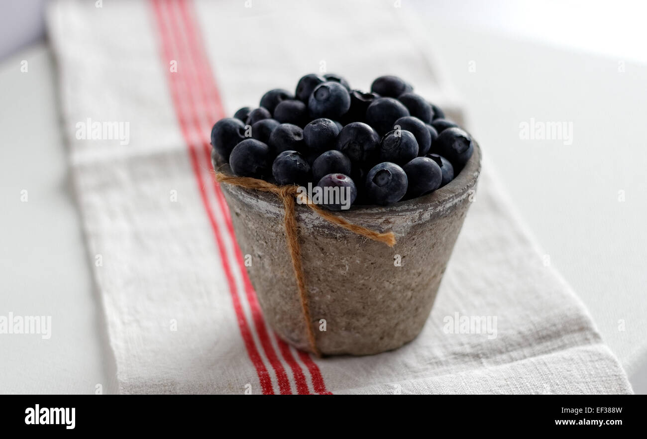 Di mirtilli freschi Foto Stock