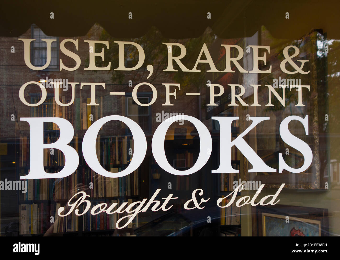 Libro usato store Lambertville New Jersey Foto Stock