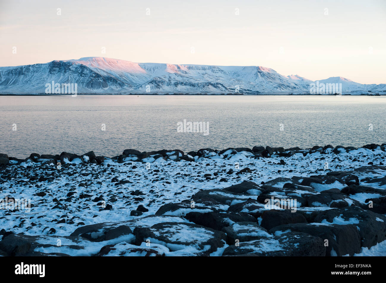 Mount Esja gamma, Reykjavik, Islanda. Foto Stock