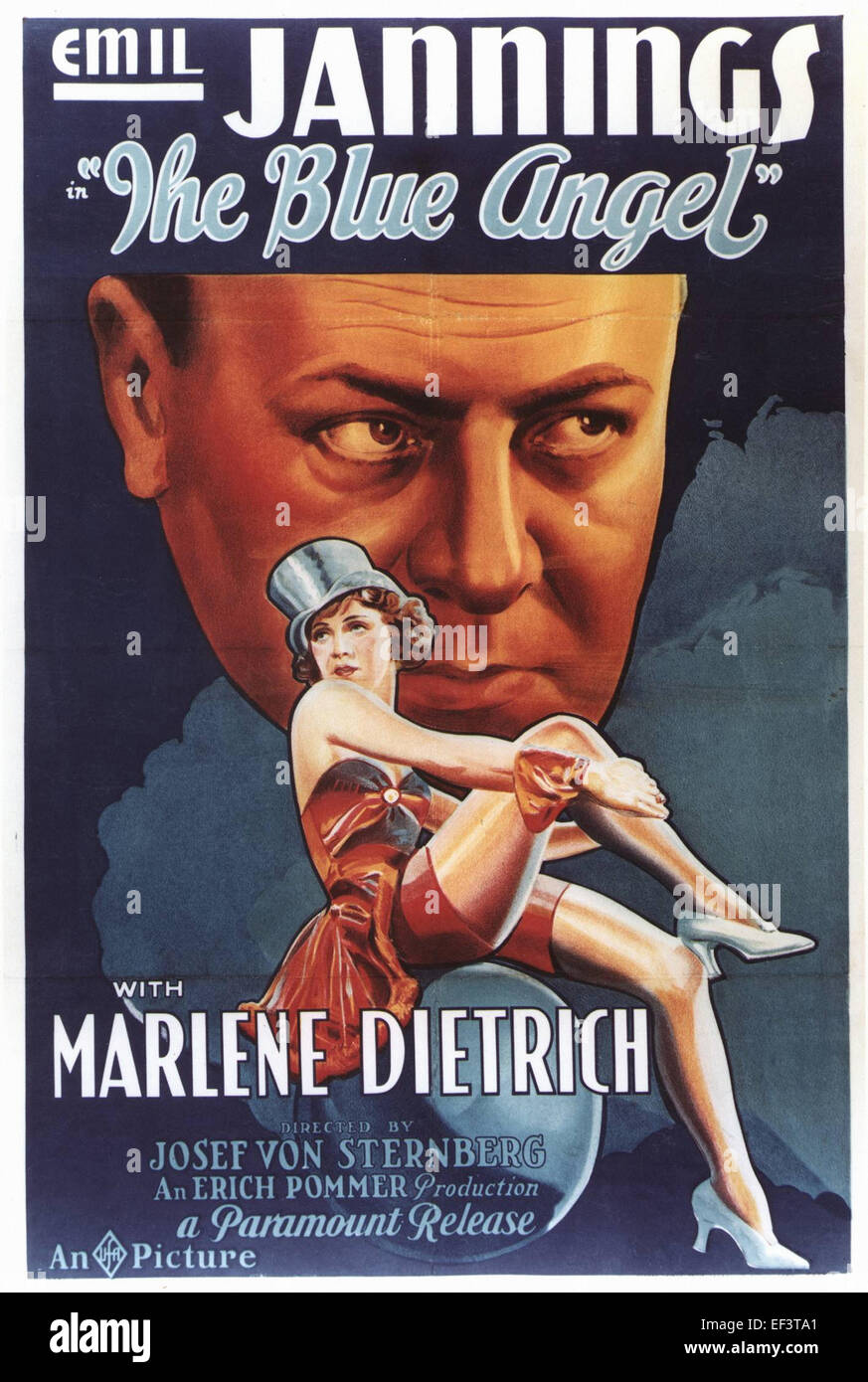 Il Blue Angel - Marlene Dietrich - poster del filmato Foto Stock