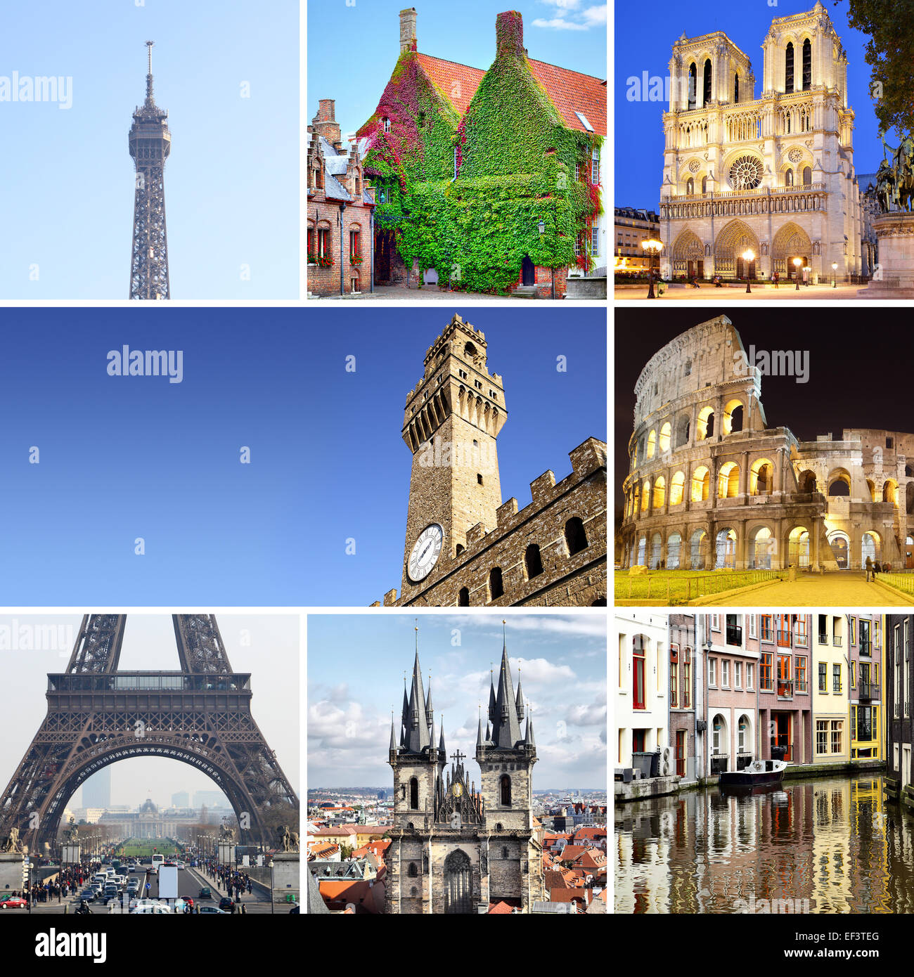 Europa - impostazione del punto di riferimento europeo scatti Foto Stock