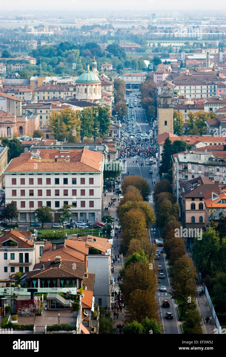 Città di Bergamo - Italia Foto Stock