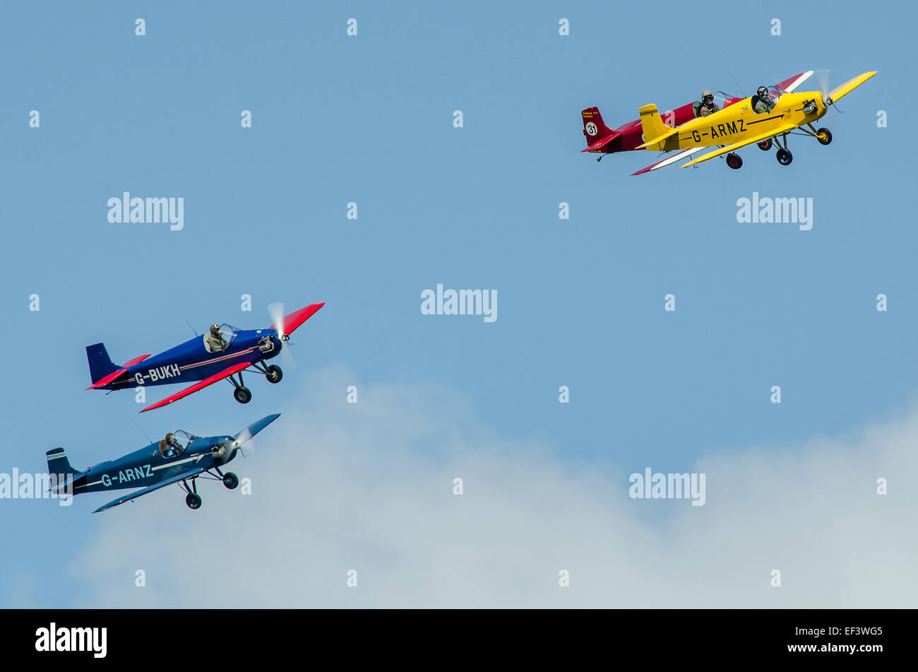 Il Tiger Club la turbolenta Display Team è una delle più vecchie battenti visualizzare squadre del mondo, iniziato nel 1959 Foto Stock