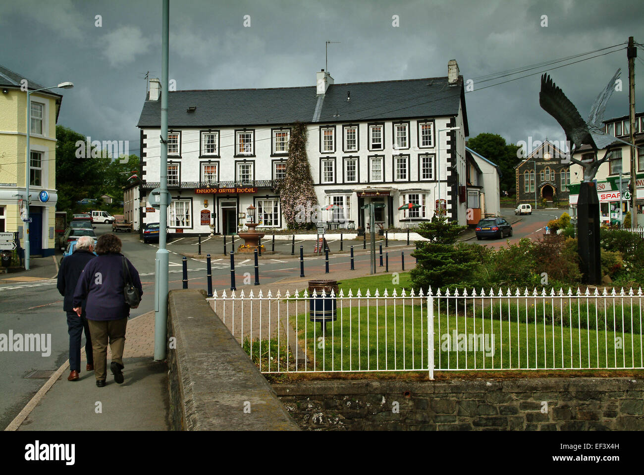 Hotel a Llanwrtyd Wells,Galles,UK.un 'bog snorkelling' town città Foto Stock