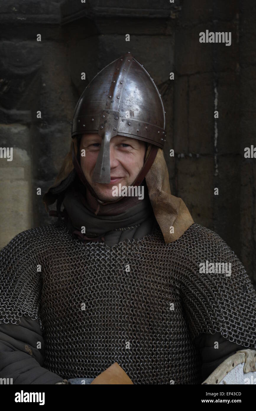 Cavaliere normanno Foto Stock