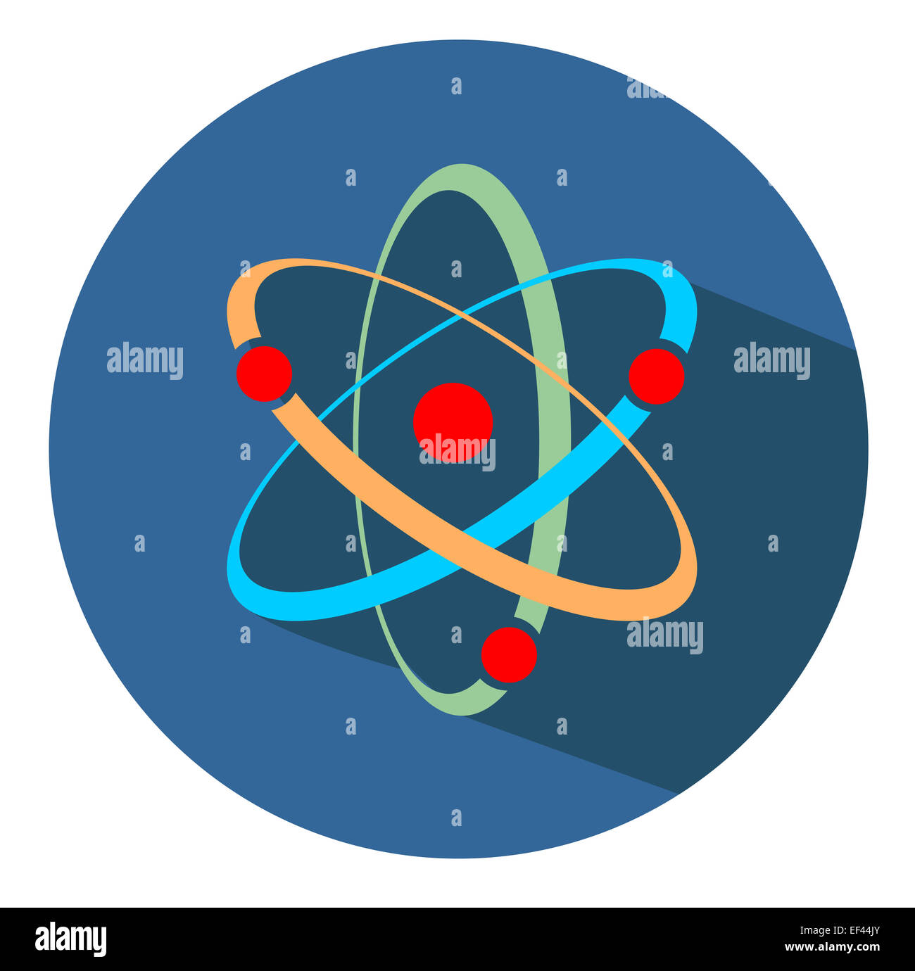 Icona dell'atomo Foto Stock