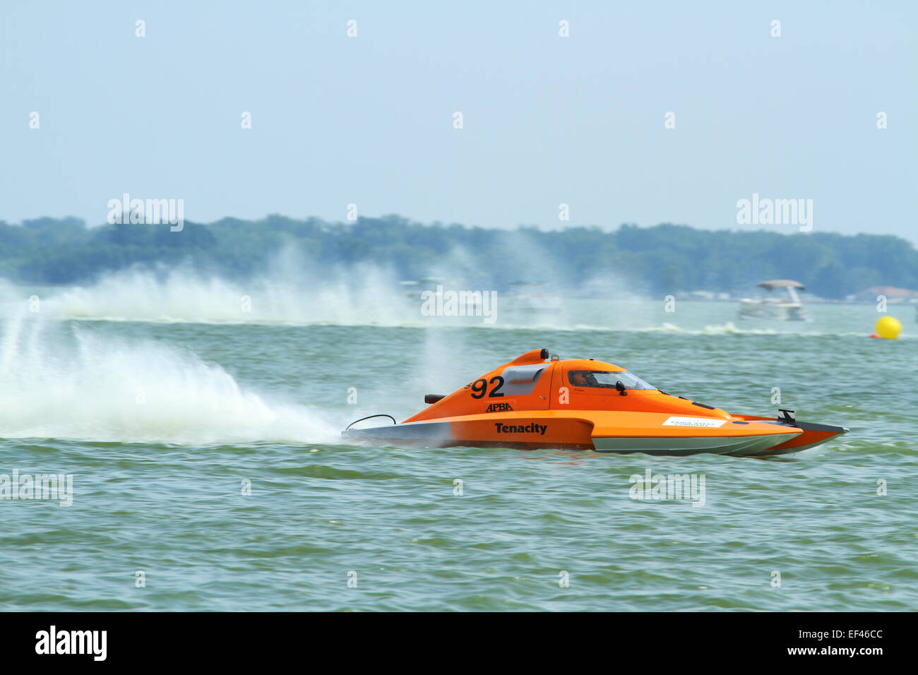 Imbarcazione S92. Classe GNH, Grand National idrovolante. Barca Racing. American Power Boat Association (APBA) sancita evento. La Ohio Foto Stock