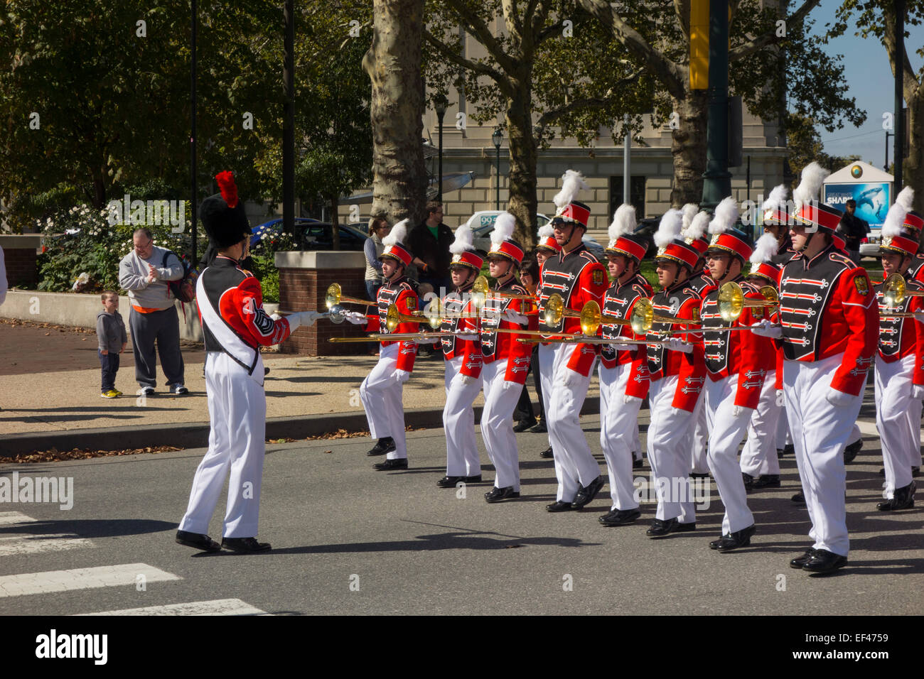 Polish American parade di Philadelphia PA Foto Stock