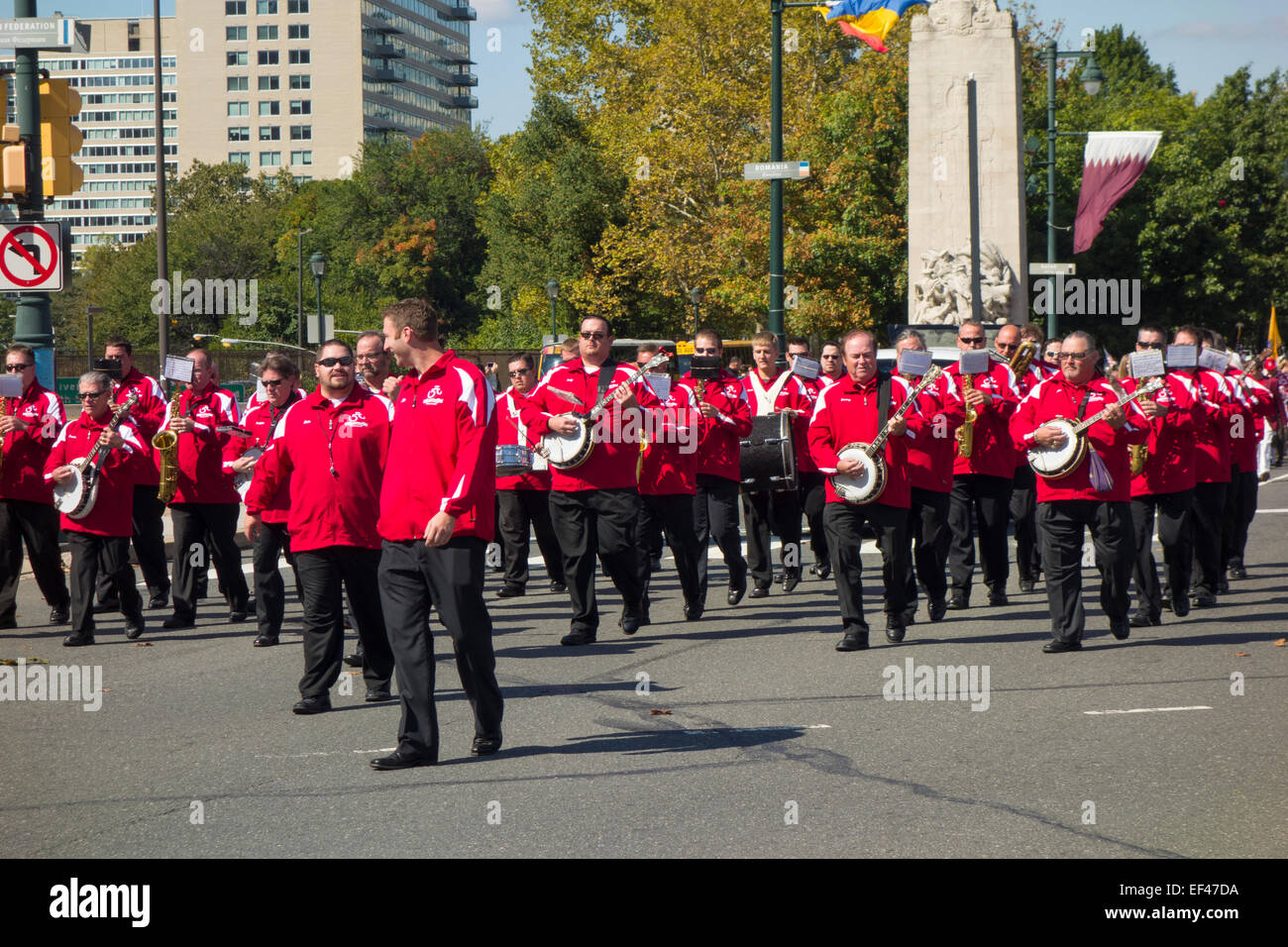 Polish American parade di Philadelphia PA Foto Stock