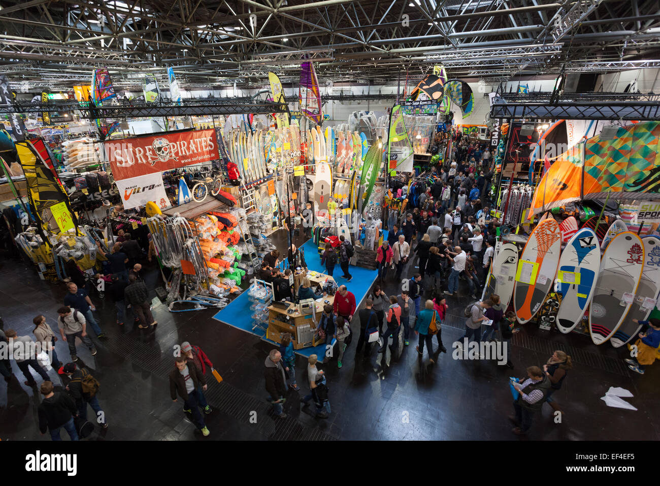 Il Boot Duesseldorf 2015 - più grande del mondo dello yachting e sport acquatici mostra. Gennaio 25, 2015 a Duesseldorf in Germania Foto Stock