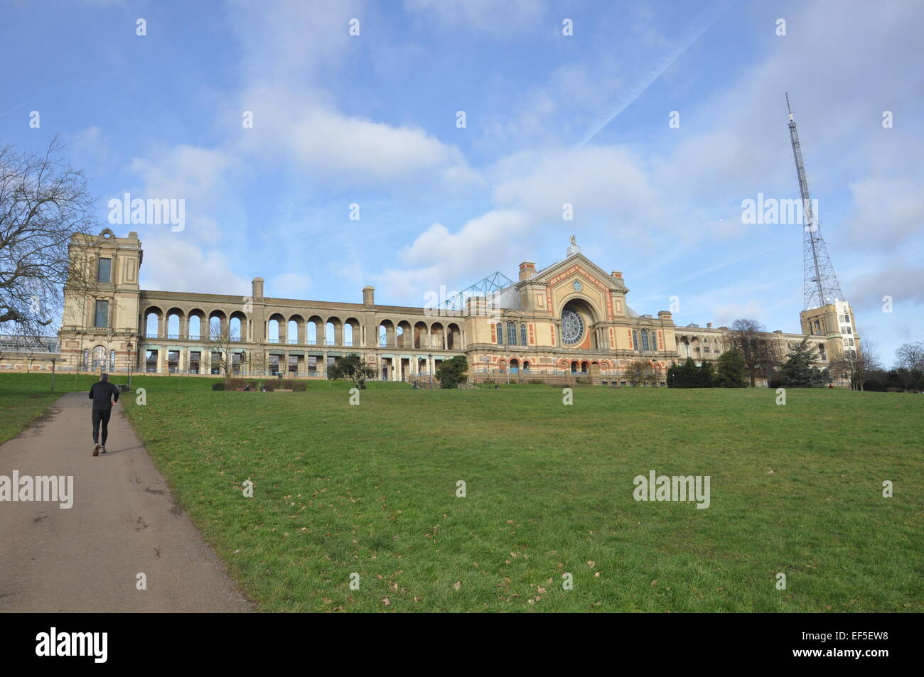 Alexandra Palace è uno storico luogo di divertimento in Alexandra Park, Londra. Essa si trova tra Muswell Hill e legno verde. Foto Stock