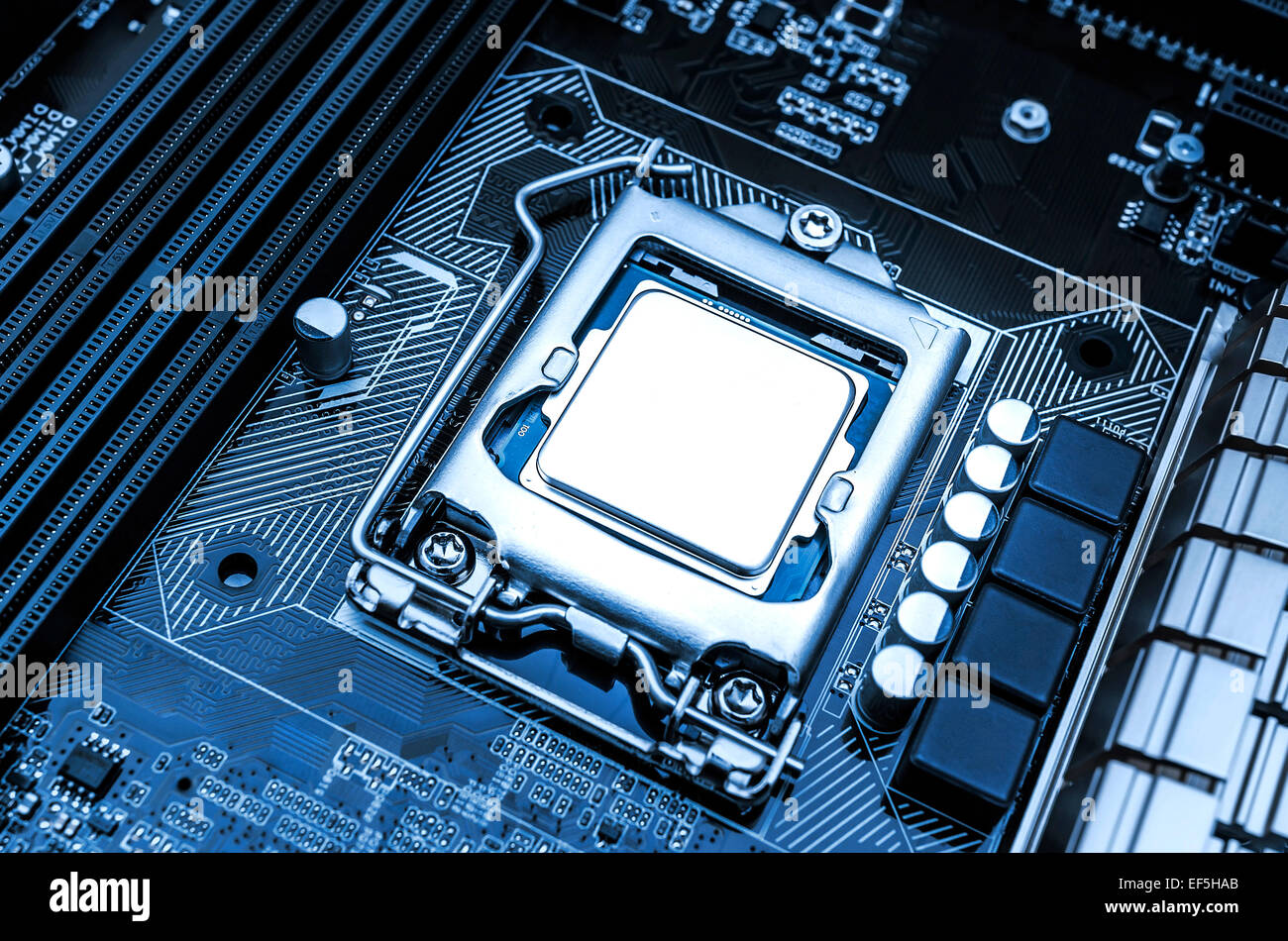 Scheda processore con Foto Stock