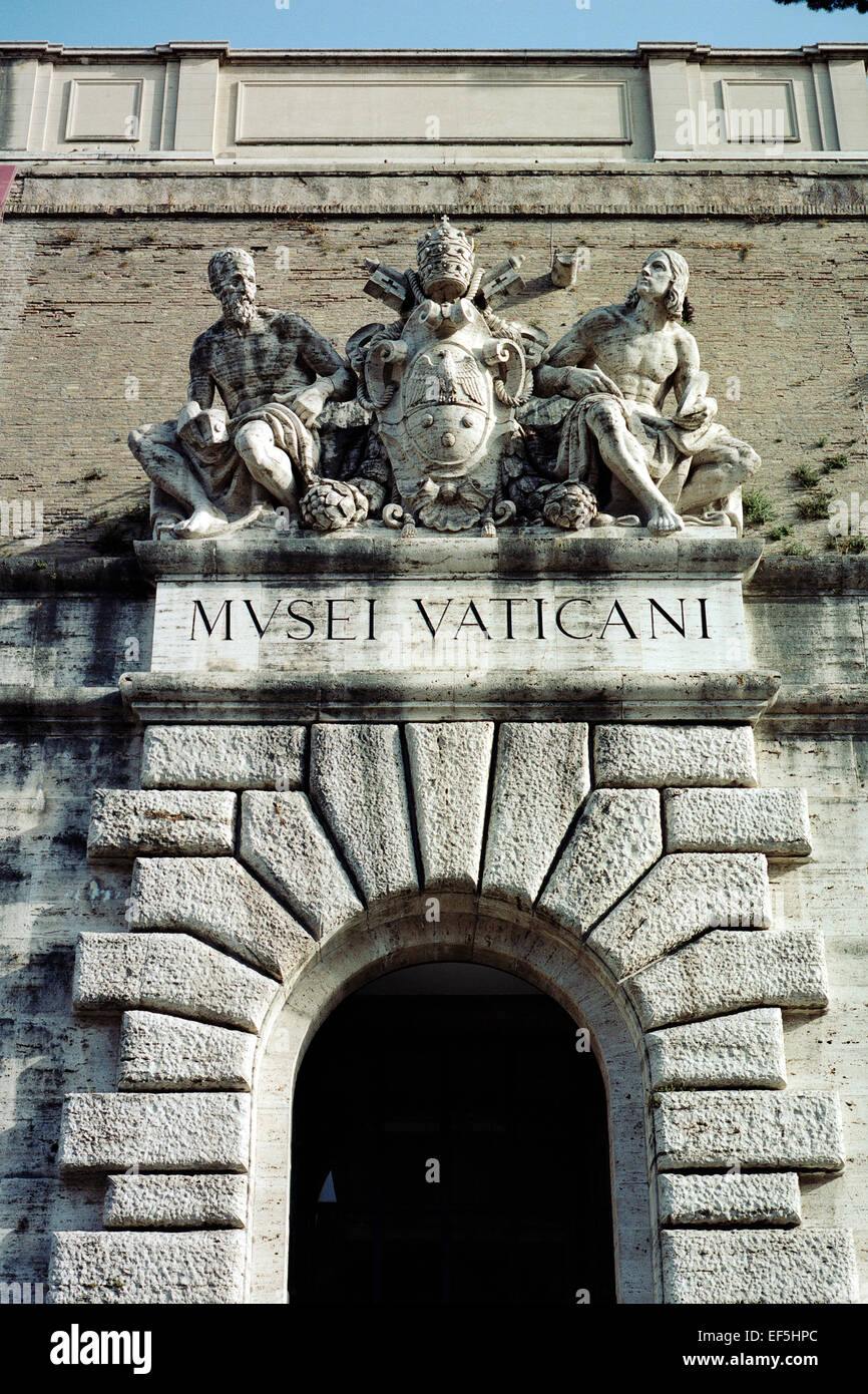 Vaticano entrata al Museo di Roma Italia Foto Stock