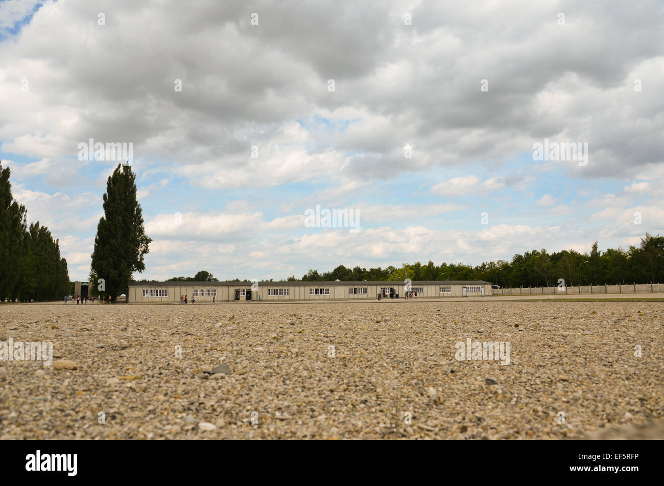 Campo di concentramento di Dachau, quadrato dei ricorsi Foto Stock