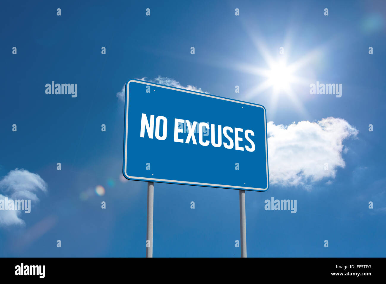 Non ci sono scuse contro sky Foto Stock