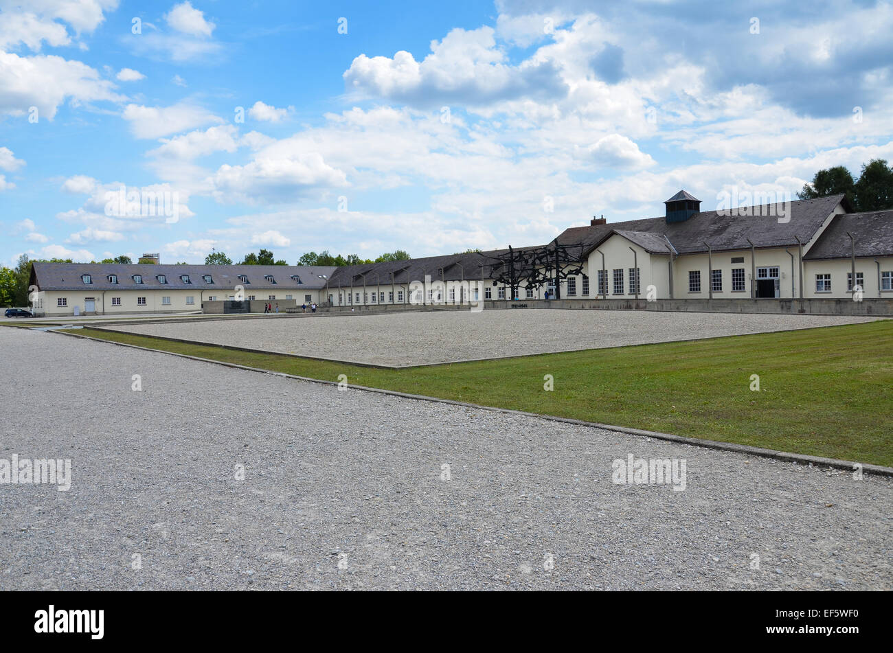 Campo di concentramento di Dachau, Germania. Foto Stock