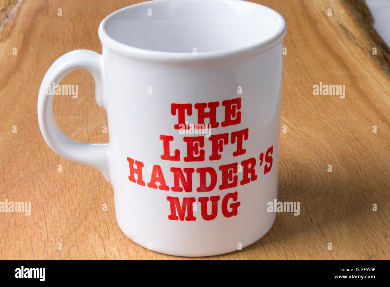 La Cina la tazza con la legenda ' Sinistra Hander's Mug' Foto Stock